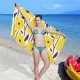 thumbnail image 7 of Dreamtimes Yellow Flowers Beach Towel Quick Dry Absorbent Bath Towels Sandproof Lightweight Towel for Gym Yoga Sports Swimming- 30x60in, 7 of 7