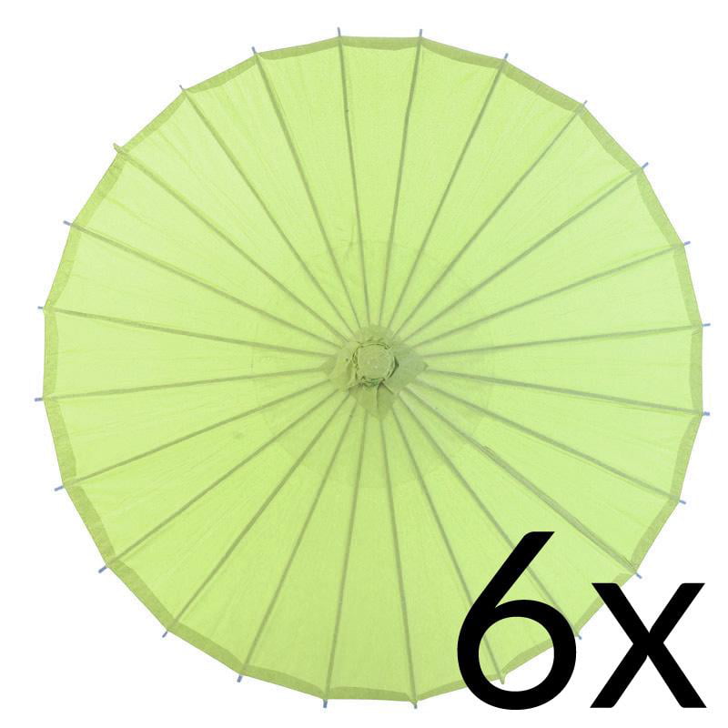 Quasimoon CASE 32" Light Lime Green Paper Parasol Umbrellas (6 by - Walmart.com