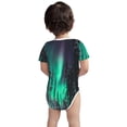 thumbnail image 3 of Yiaed Northern Lights 2 Print Infant Climbing Short Sleeve Onesie One-Piece Baby Bodysuit Clothes 0-12 Months -6 Months, 3 of 6