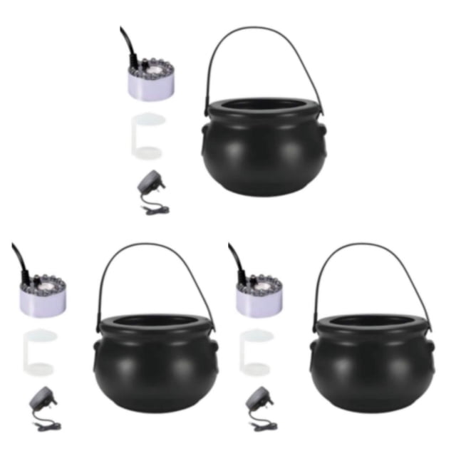 maskred Safe To Halloween Mist Maker With Changing LED Light For Kids Parties Easy To Plastic silver UK Plug 3Set