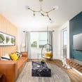 thumbnail image 2 of Bella Depot 5-Light Sputnik Modern Linear Chandelier with Clear Glass Shade and Gold Rods, 2 of 11