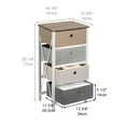 thumbnail image 5 of Nightstand with 4 Drawers, End Table Storage Tower Organizer Unit with Wood Top for Bedroom, Hallway, Entryway, Closets, 5 of 5
