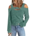 thumbnail image 2 of Camisa Casual para Mujer,Top con Hombros Descubiertos para Mujer Top con Hombros Descubiertos para Mujer Blusa Informal para Mujer Innovación Moderna, 2 of 6