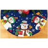 Snowmen Trio Tree Skirt Felt Applique Kit, 43" Round