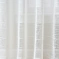 thumbnail image 5 of Mainstays Woven Stripe Sheer Indoor Curtain Single Panel, Tab Top, Arctic White, Polyester, 50"W x 84'L, Adult, 5 of 7