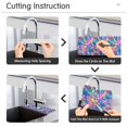 thumbnail image 5 of Yayeee Faucet Mat for Kitchen Sink 14.7" Diatomite Long Splash Guard Pad, Colorful Starfish, 2 Pack, 5 of 7