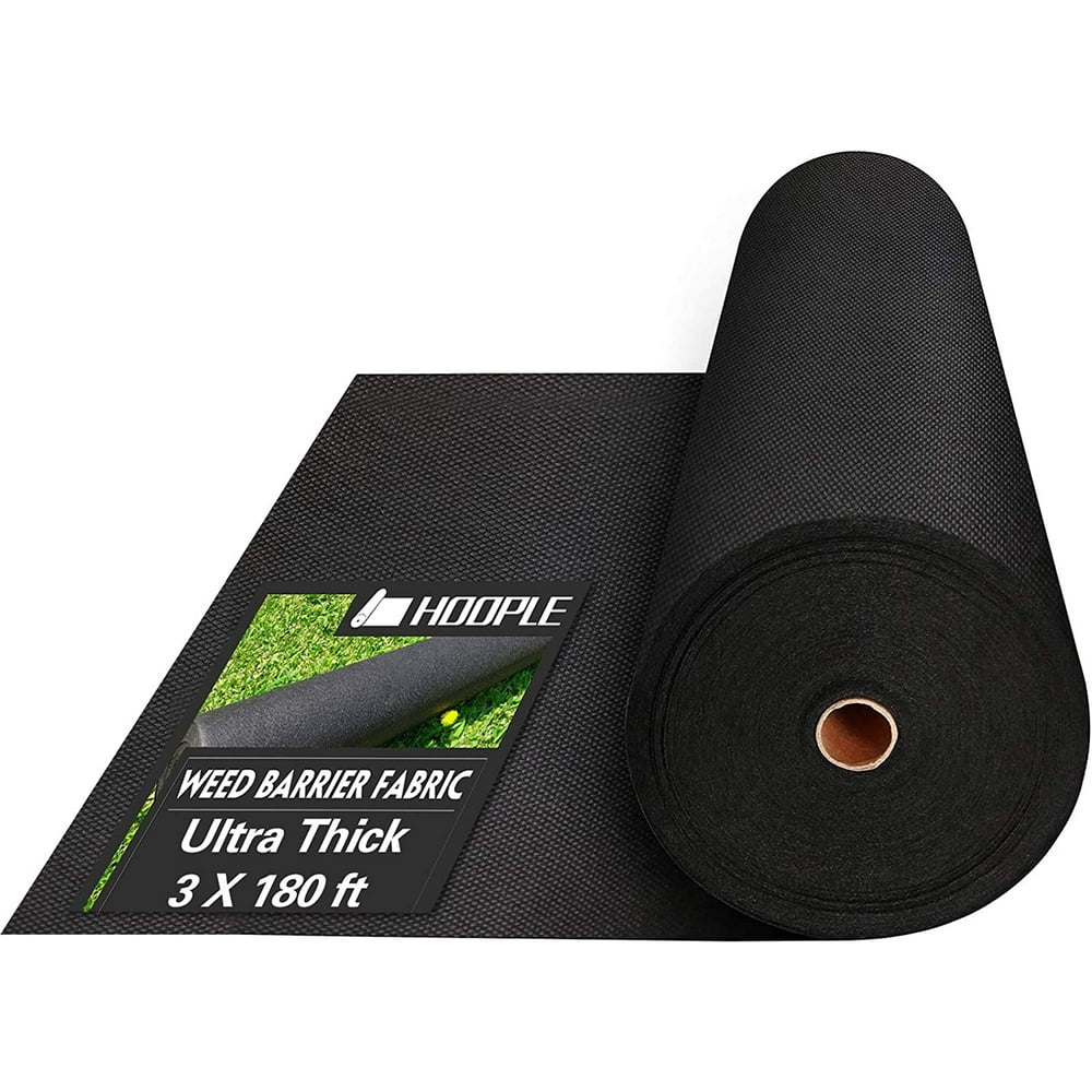 Premium Pro Garden Weed Barrier. Landscape Fabric, Weeds Control for