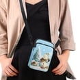 thumbnail image 4 of HELLHERO Christmas Snowman and Christmas Tree Crossbody Sling Bags 2 Zippers Adult for Casual Use 4.33"x1.97"x7.09", 4 of 7