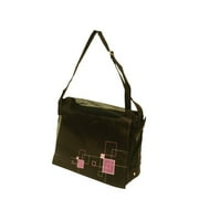 D-5801 Dogit Style Nylon Messenger Bag, Argyle, Black