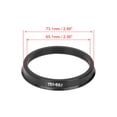 thumbnail image 3 of 4pcs Plastic 73.1mm to 65.1mm Car Hub Centric Rings Wheel Spacer, 3 of 6