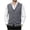 Gray, variant on Atkumj Men's Sweater Vests Trendy Solid Color Button Down Knit Vest with Front Pockets Casual Comfortable V Neck Sleeveless Sweater Vest M