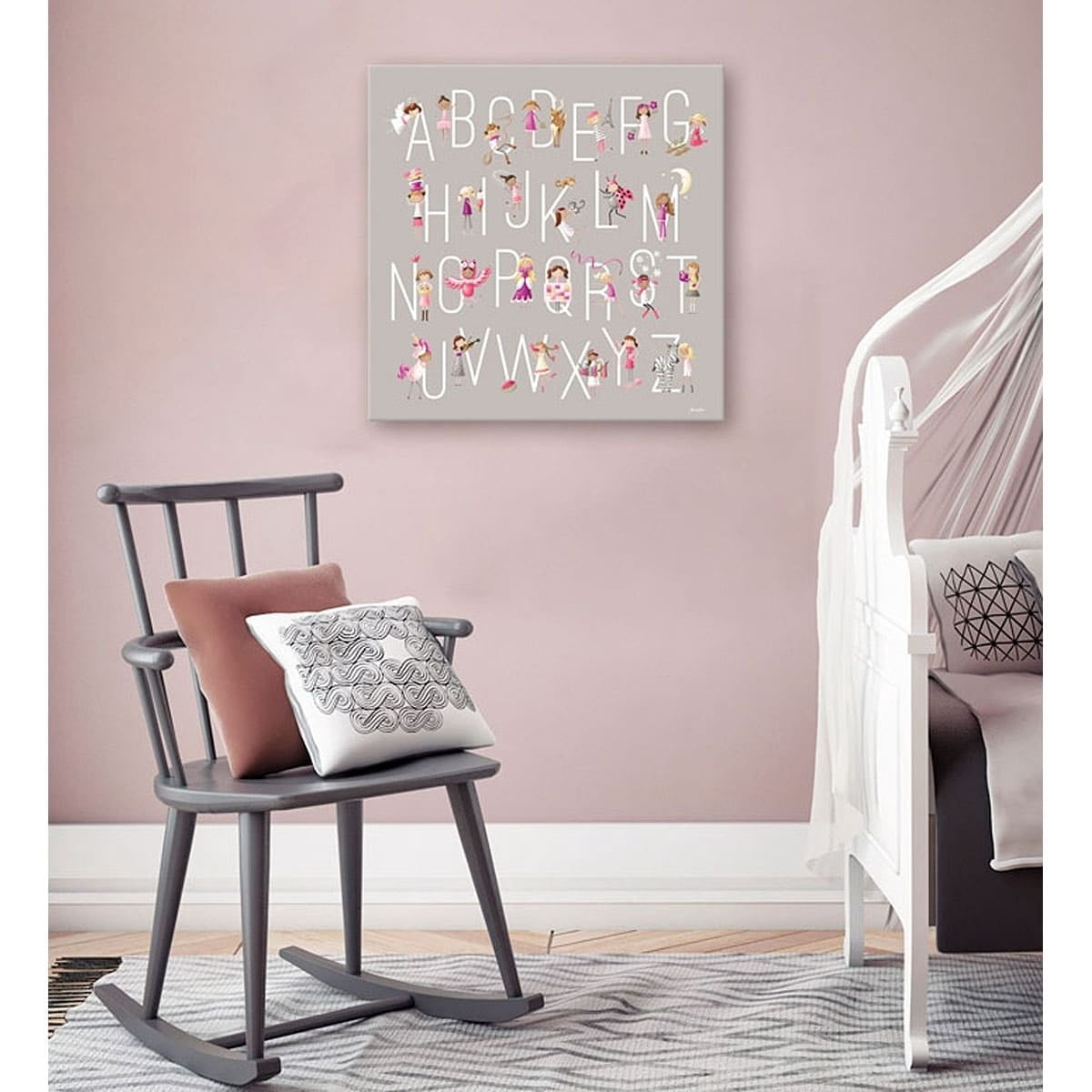 Oopsy Daisy's G is for Girls Canvas Wall Art, 21x21