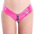 thumbnail image 2 of Set de pantalones cortos FEOYA con forma de botín metalizados para mujer, piel sintética, rosa, XL, 2 of 6