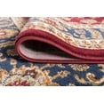 thumbnail image 5 of Transitional Area Rug (6'7'' x 9'6'' Oval) Border Navy, Beige Living Room Easy to Clean, 5 of 5