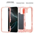 thumbnail image 3 of Compatible for iPhone 16 Pro Case with Rotatable Ring Stand, Military Grade Drop Protection Full Body Rugged Heavy Duty Protective Cover for iPhone 16 Pro with Kickstand, Rosegold, 3 of 6