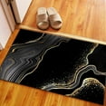 thumbnail image 4 of Bedroom Rugs, Gold Marble Rugs, Car Mat Rug, Modern Rugs, Thin Rug, Marble Rugs, Black and Gold Marble Rug, Decorative Rugs, Living Room Rug, 5.9'x9.2' - 180x280 cm, 4 of 7