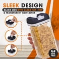 thumbnail image 5 of Cheer Collection 6 Piece Food Storsage Containers, 1.2L - Black, 5 of 5