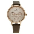 thumbnail image 1 of CRB015 La Basic - Rose Gold/Brown Leather Strap Watch by Charlotte Raffaelli for Women - 1 Pc Watch, 1 of 1