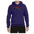 thumbnail image 2 of Red Blue and Black Ford Logo | Mens Cars and Trucks Hooded Sweatshirt Graphic Hoodie, Purple, Large, 2 of 3