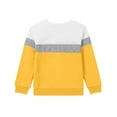 thumbnail image 4 of Generic Boys Girls Long Sleeve Sweatshirts Kids Fashion Fall Casual Sports Tops Crewneck Color Block Tees for 1-15 Years, 4 of 4