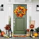 thumbnail image 5 of Corona de Halloween | Decoración colgante de calabaza para puerta o mesa | Decoración de otoño, cosecha y festival de fantasmas con hojas de arce y bayas, 5 of 6