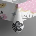 thumbnail image 3 of White Fairy Flower Pattern Rectangle Tablecloth 60"x84",Waterproof Polyester Rectangle Table Cloth, Wipeable Spillproof Polyester Tablecloth for Dining, Camping, Indoor and Outdoor, 3 of 5