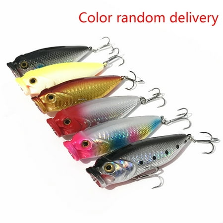 Holiday Time 80mm 13.5g Fishing Lures Top Water Swimming Popper Lure Hooks Bait