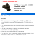 thumbnail image 2 of MAP Sensor - Compatible with 2003 - 2006 Honda Element 2004 2005, 2 of 2