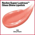 thumbnail image 3 of Revlon Super Lustrous Glass Shine Lipstick, Moisturizing Lipstick with Aloe, 019 Dewy Peach, 0.15 oz, 3 of 7
