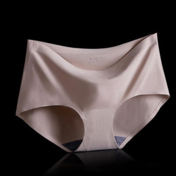 panties for Women Women's Spring/Summer Ice Silk Traceless Breathable Mid Waist Sexy Triangle Underwear XXL