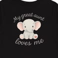 thumbnail image 4 of Inktastic My Great Aunt Loves Me Elephant Boys or Girls Long Sleeve Toddler T-Shirt, 4 of 5