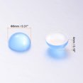 thumbnail image 2 of 100uds Gato Ojo Resina Cuentas, 8mm Plana Redonda Cúpula Cuentas Medio-Redonda Cuentas para Joyería Fabricación Arcilla Hallazgo Artesanías Accesorio Artesanía, Marino Azul, 2 of 5
