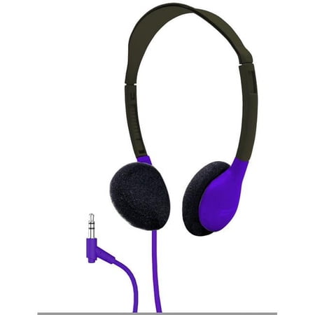 UPC: 0681181628056 | Hamilton Buhl 3.5 mm Plug 5 ft. Dura-Cord Personal Stereo Headphone  Purple – Chew Cord & Foam Ear Cushions