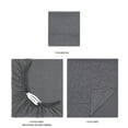 thumbnail image 6 of Mainstays Super Soft Brushed Microfiber Bed Sheet Set, Grey Embossed Hayden Paisley, Twin-XL, 3 Piece, 6 of 13