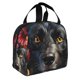 thumbnail image 2 of Disketp Colorful Floral Black Dog Bolsa Térmica para Almuerzo para Hombre y Mujer, Ideal para Trabajo, Senderismo y Picnic, 2 of 8