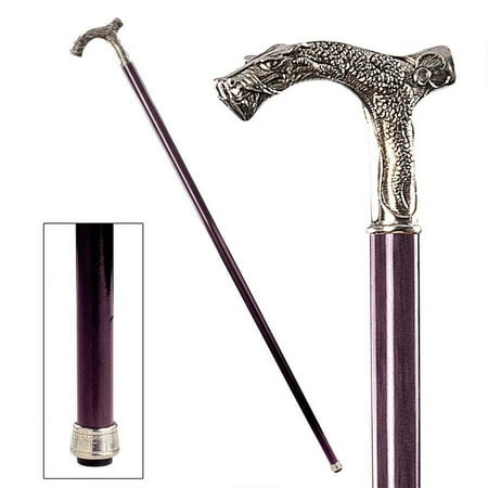 Design Toscano The Padrone Collection: Dragon Pewter Walking Stick