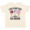 thumbnail image 3 of Inktastic Life is Better with Ice Cream Boys or Girls Toddler T-Shirt, 3 of 5