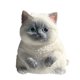 thumbnail image 2 of Juguete antiestrés con forma de gato | Pelota antiestrés DIY para adultos y niños | Juguete suave y kawaii con forma de gato | Juguete para apretar de 20 cm para el hogar, la oficina y los viajes, 2 of 6