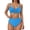 D74/Blue, variant on Afdoent Tankini Swimsuits For Women Two Piece Bikini With V Neck High Waisted Bathing Suit For Beach Pool Beach Swimwear 2026