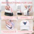 thumbnail image 6 of iBabymax Portable Hat Heat Press Machine with 6.3"x3.3" Ceramic-Coated Curved Heat Plate Pink, 6 of 8