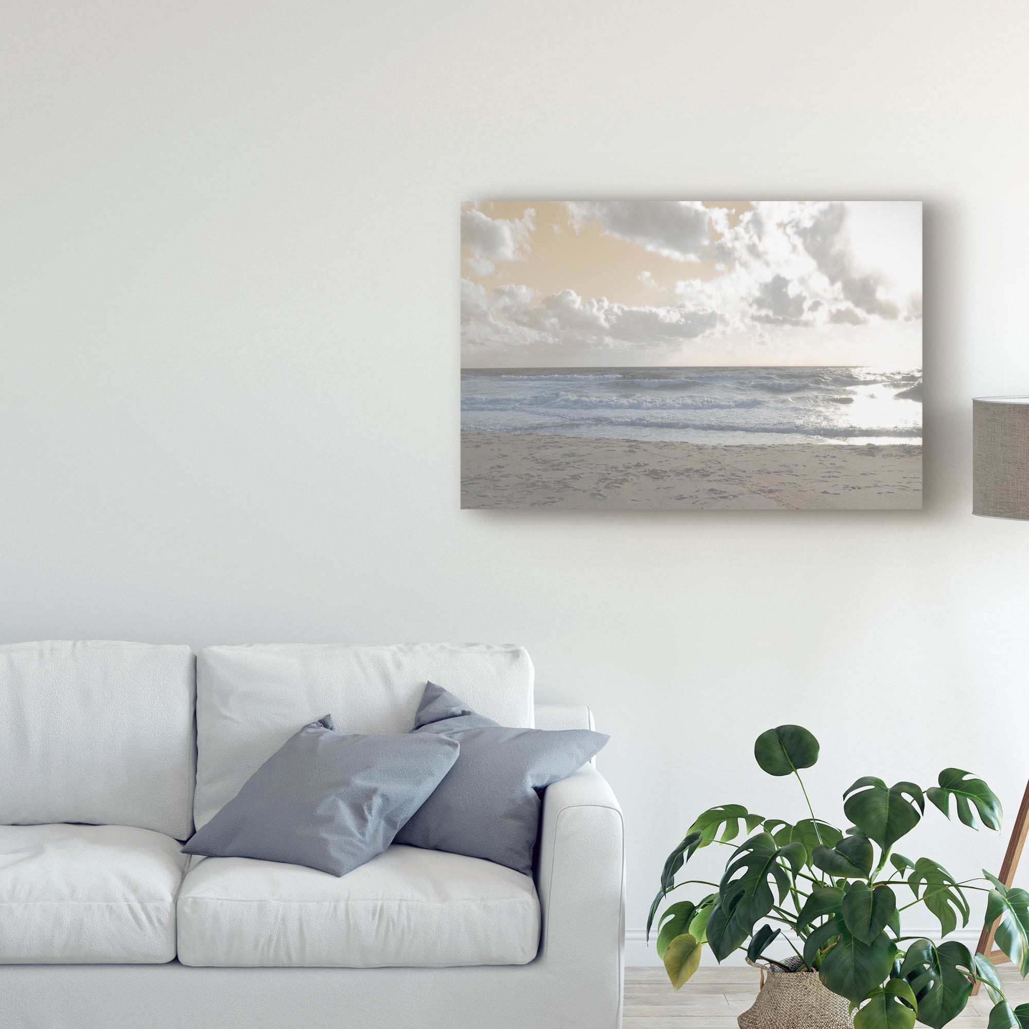 Trademark Fine Art 'Serene Sea 3' Canvas Art by Sharon Chandler