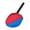 Red Blue, variant on oshhni Dog Tug Ball Lightweight Interactive Play for Chasing Exercise Pets Supplies Red Blue