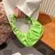 thumbnail image 1 of Bolso de hombro plisado de nube de moda ummer Bolso de mano para axilas (amarillo verde), 1 of 9