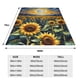 thumbnail image 3 of Balery Starry Sky Moon Sunflower Manta de Felpa Suave y Acogedora – Cobija de Franela Aterciopelada para Cama, Lavable y Cálida para Sofá, Mascotas, Transpirable-50"x40", 3 of 7