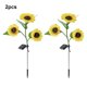 thumbnail image 5 of Billuyoard Luz de girasoles solares para exteriores, IP65, resistente al agua, para jardín, camino, parque, Patio, porche, decoración de pasarela, Iluminación y accesorios Tres cabezas Billuyoard HA073198-02, 5 of 6