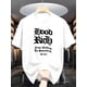 thumbnail image 2 of 1pc Men'S Summer Casual Geometric Pattern Letter Print Short Sleeve T-Shirt, Regular Fit Streetwear Tee, 2 of 6