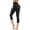 Black, variant on SwiftWear Women’s Capri Yoga Pants with Pockets - High-Waist Stretch for Workout, & Casual Wear | XS-XL, Pure Color