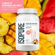 Isopure, Infusions 100% Whey Protein Isolate, 20 g Protein Powder, Tropical Punch, 1.98 lb, 36 Servings