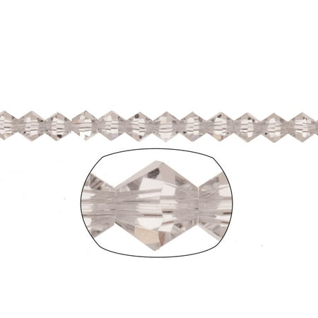 - Bicone Crystal Beads Clear Faceted xilion Crystal For Jewelry Making mm 74Cnt