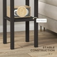 thumbnail image 5 of PRZL 2-Tier Side Table with Drawer, Narrow End Table with Bottom Shelf, for Living Room, Set of 1, Coffee, 5 of 9